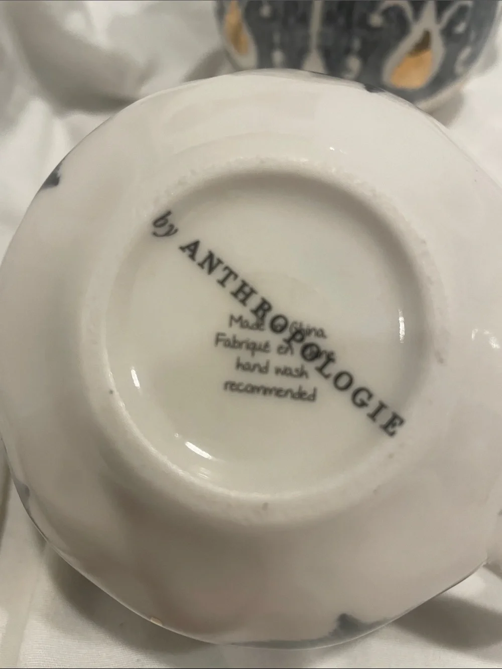 Set of 4 Anthropologie Tanja Mugs